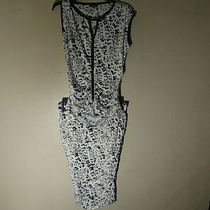 2pc Cheetah skirt and shirt